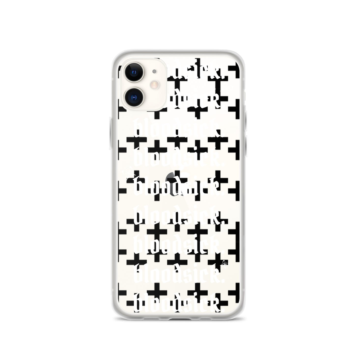 bloodsick. - Cross - Clear iPhone Case