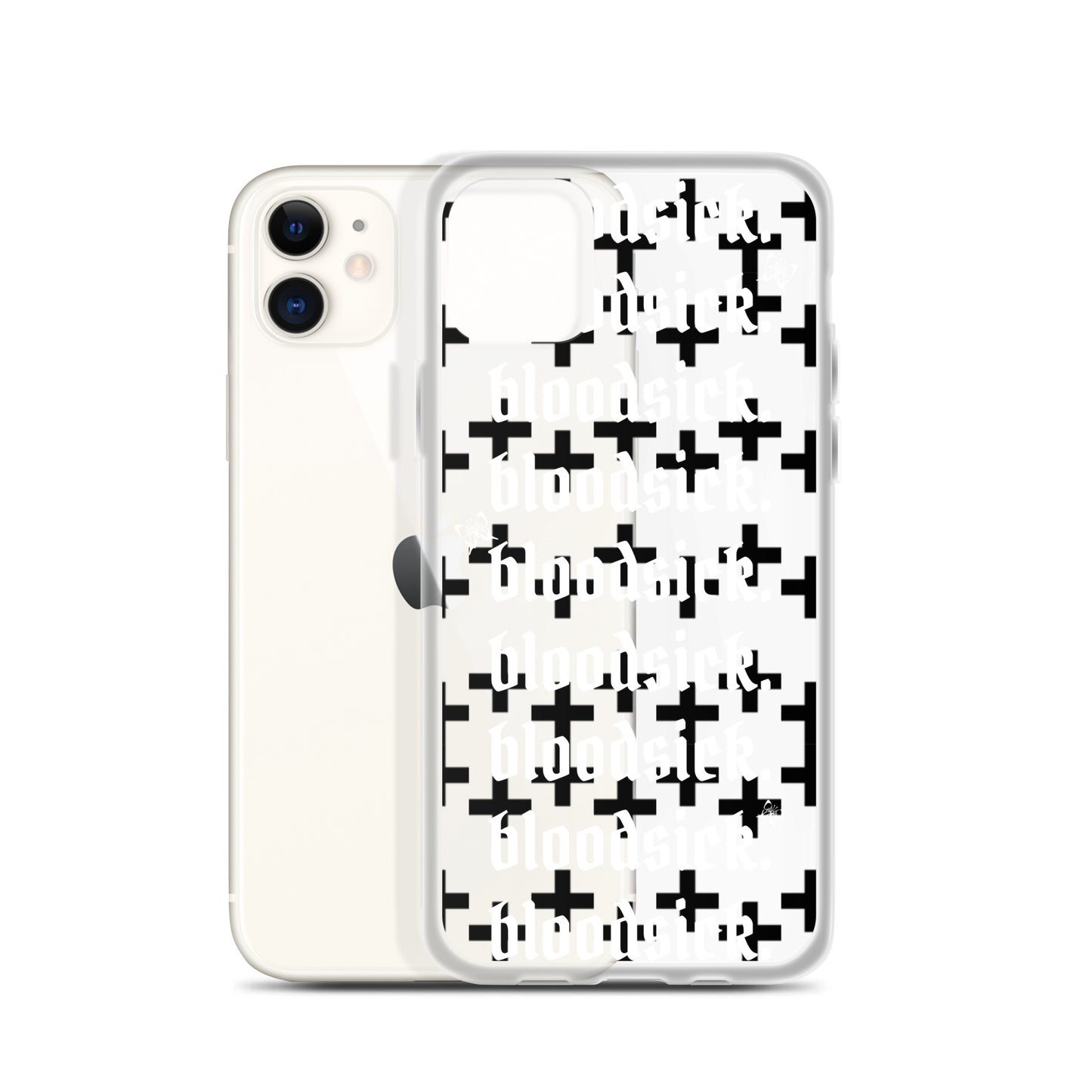 bloodsick. - Cross - Clear iPhone Case