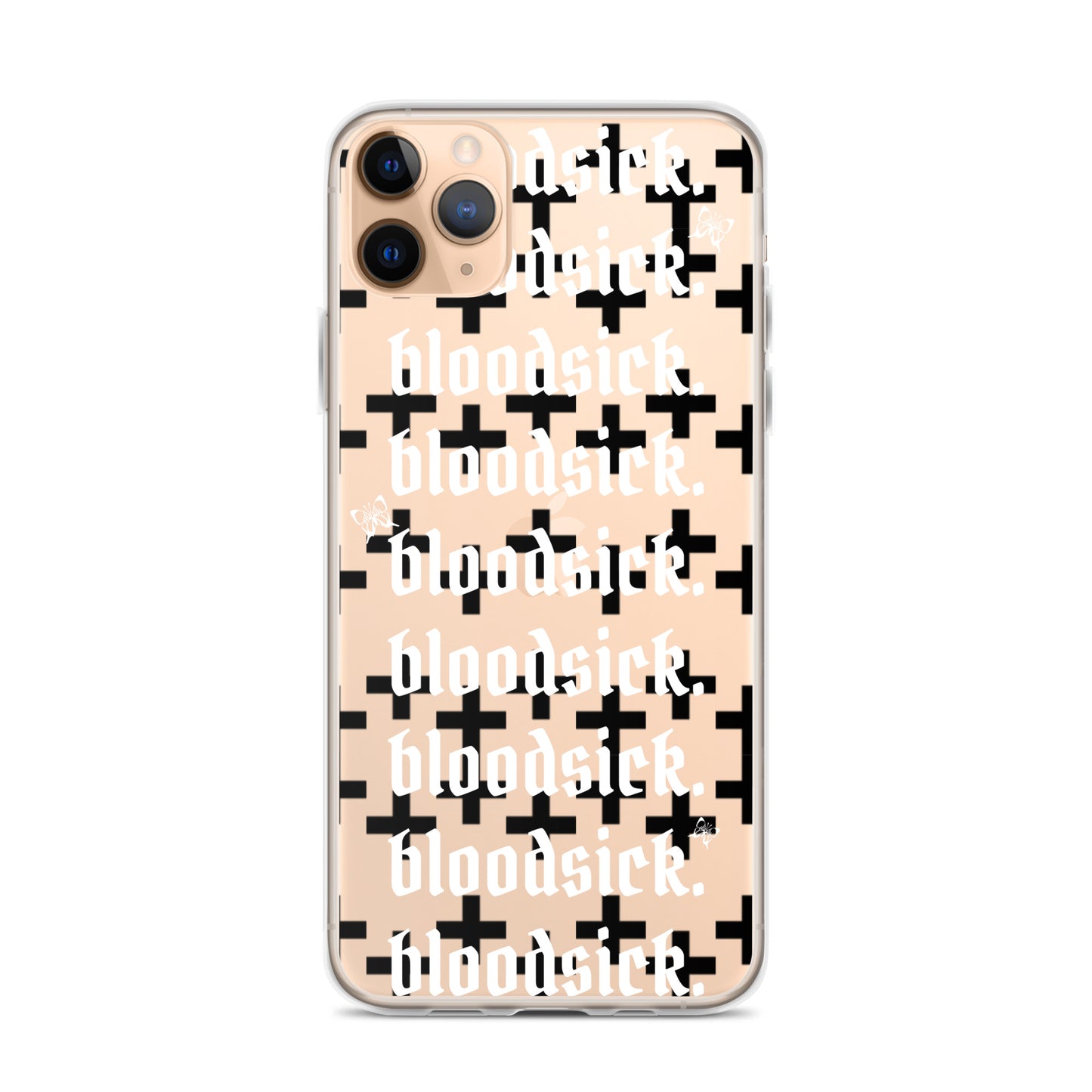 bloodsick. - Cross - Clear iPhone Case