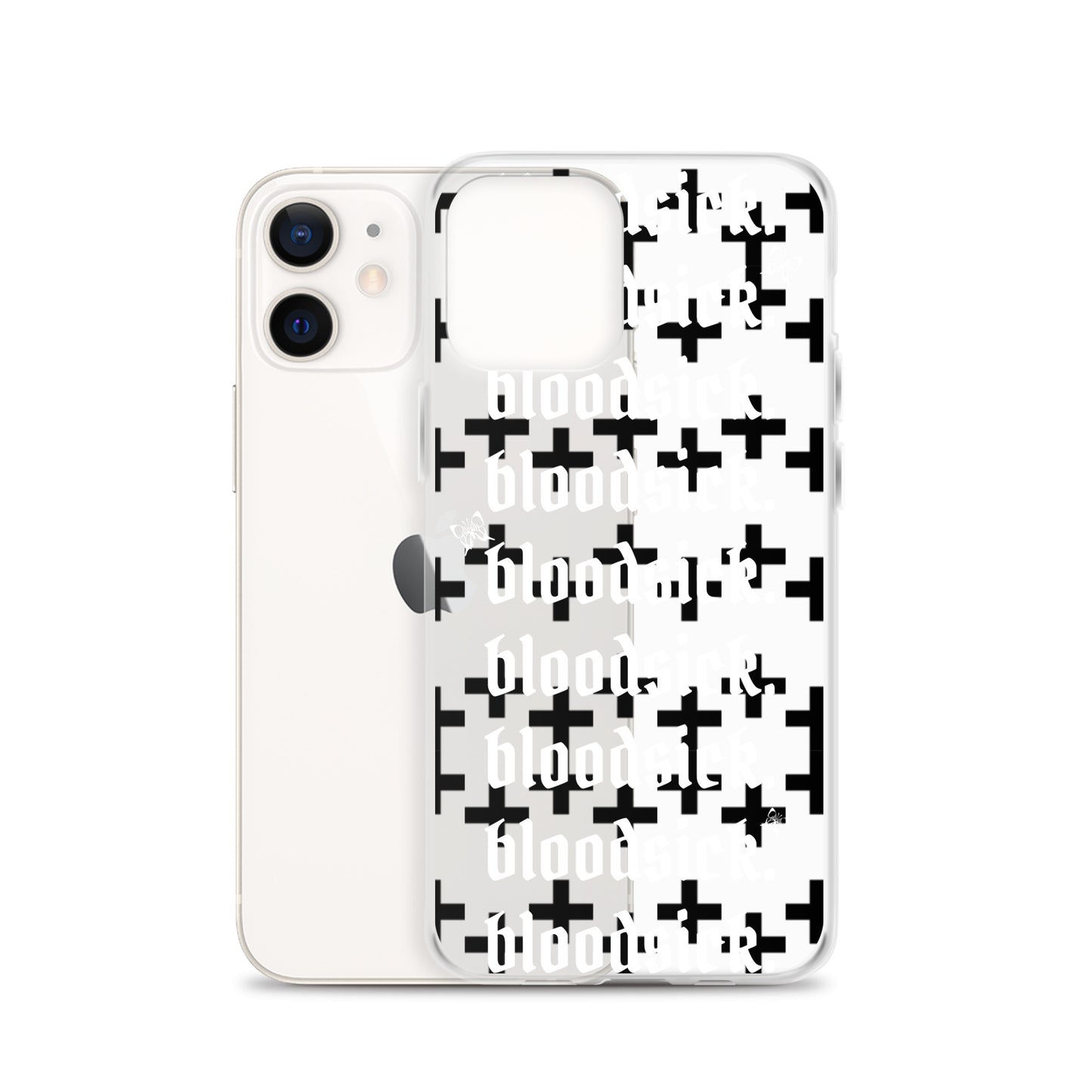 bloodsick. - Cross - Clear iPhone Case