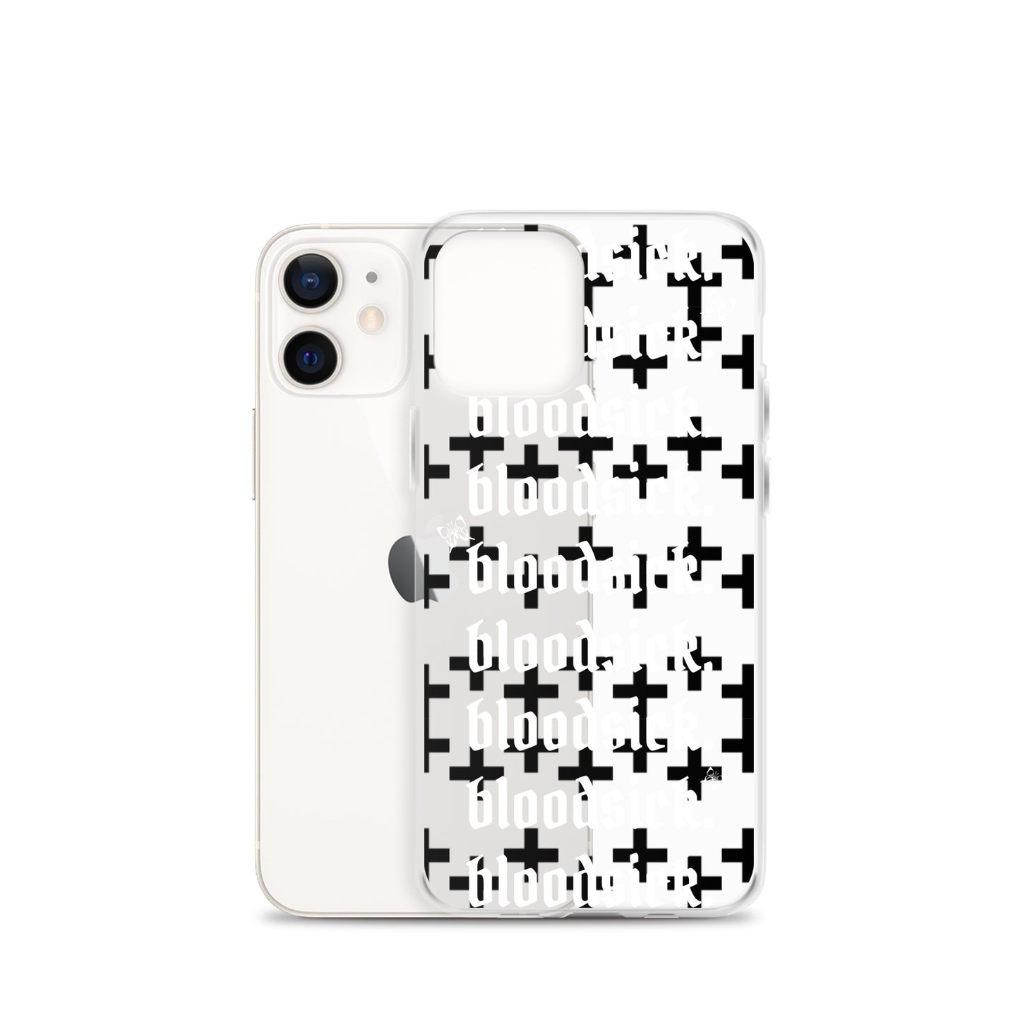 bloodsick. - Cross - Clear iPhone Case