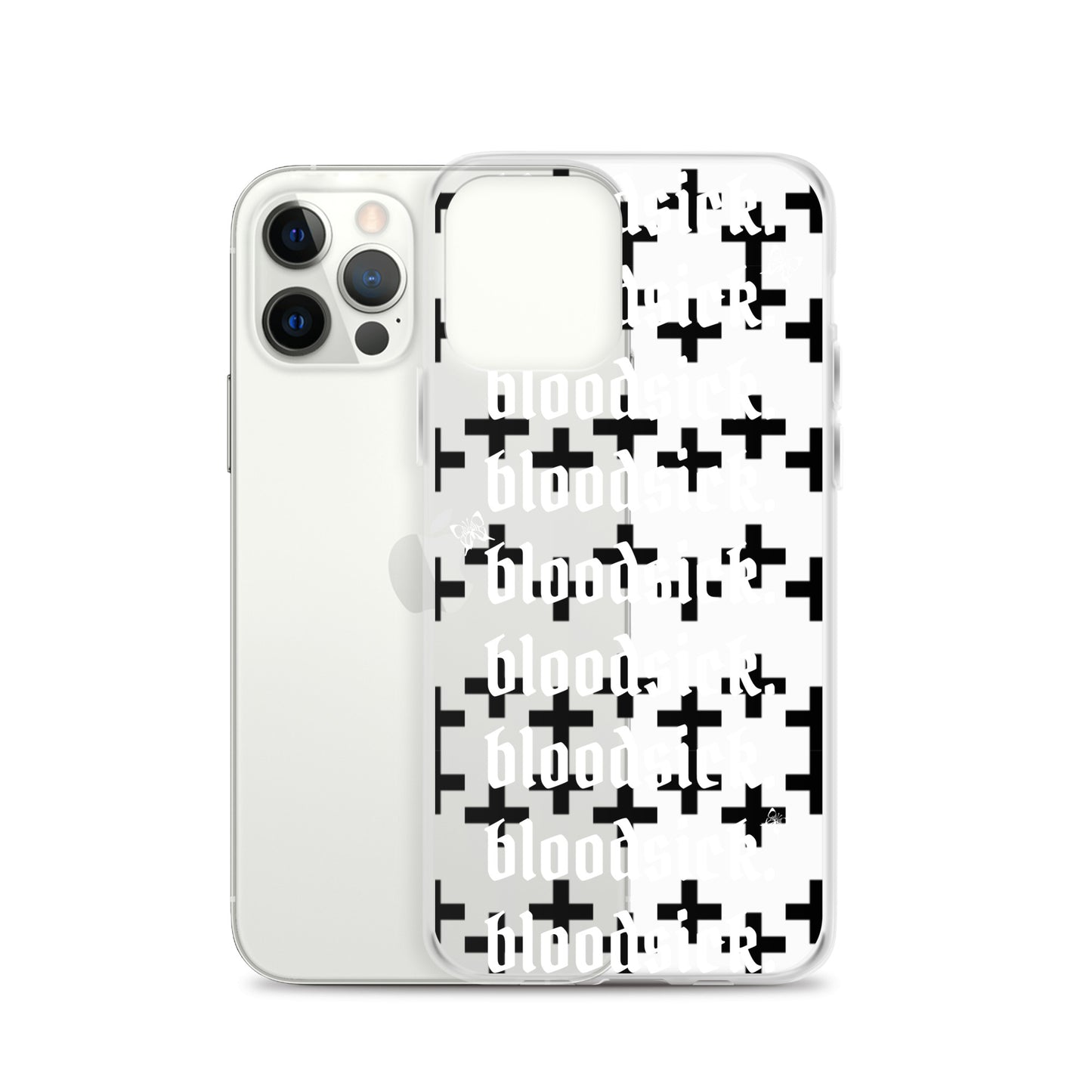 bloodsick. - Cross - Clear iPhone Case