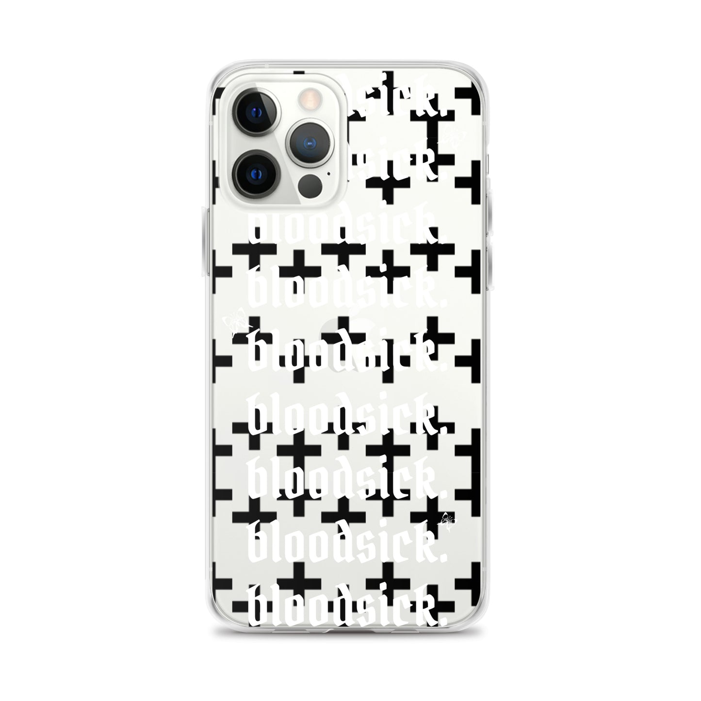 bloodsick. - Cross - Clear iPhone Case