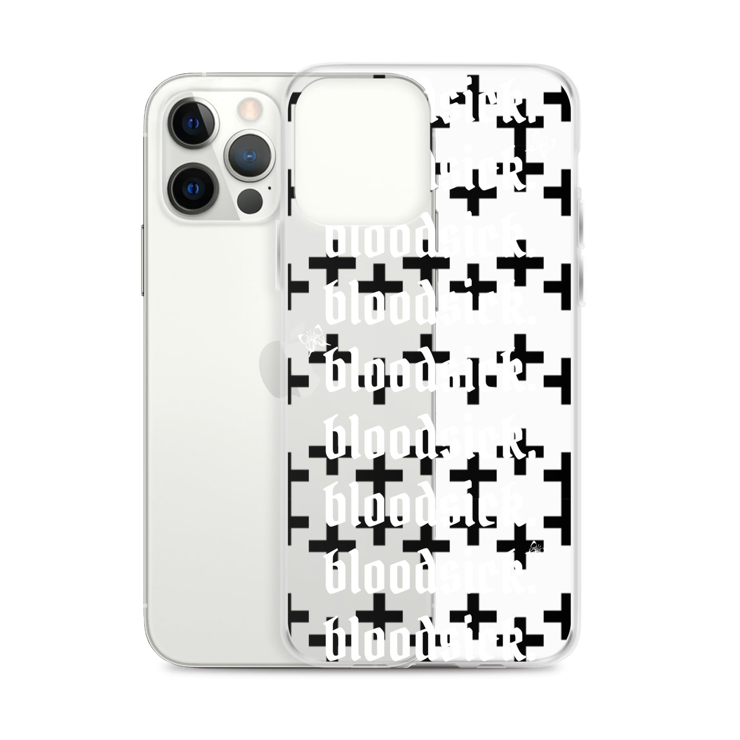bloodsick. - Cross - Clear iPhone Case