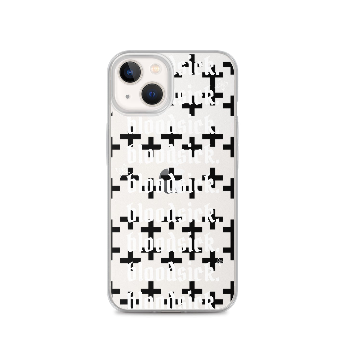 bloodsick. - Cross - Clear iPhone Case