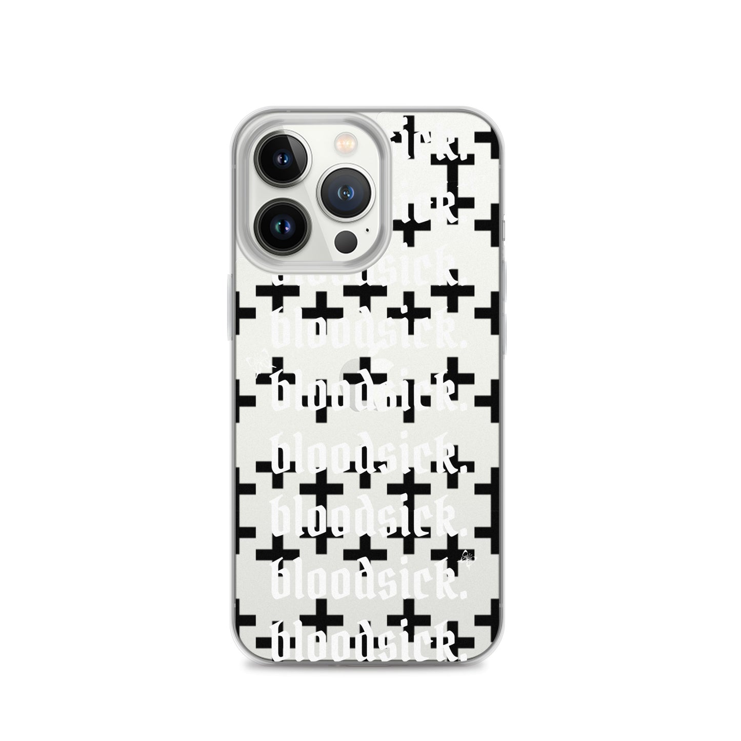 bloodsick. - Cross - Clear iPhone Case