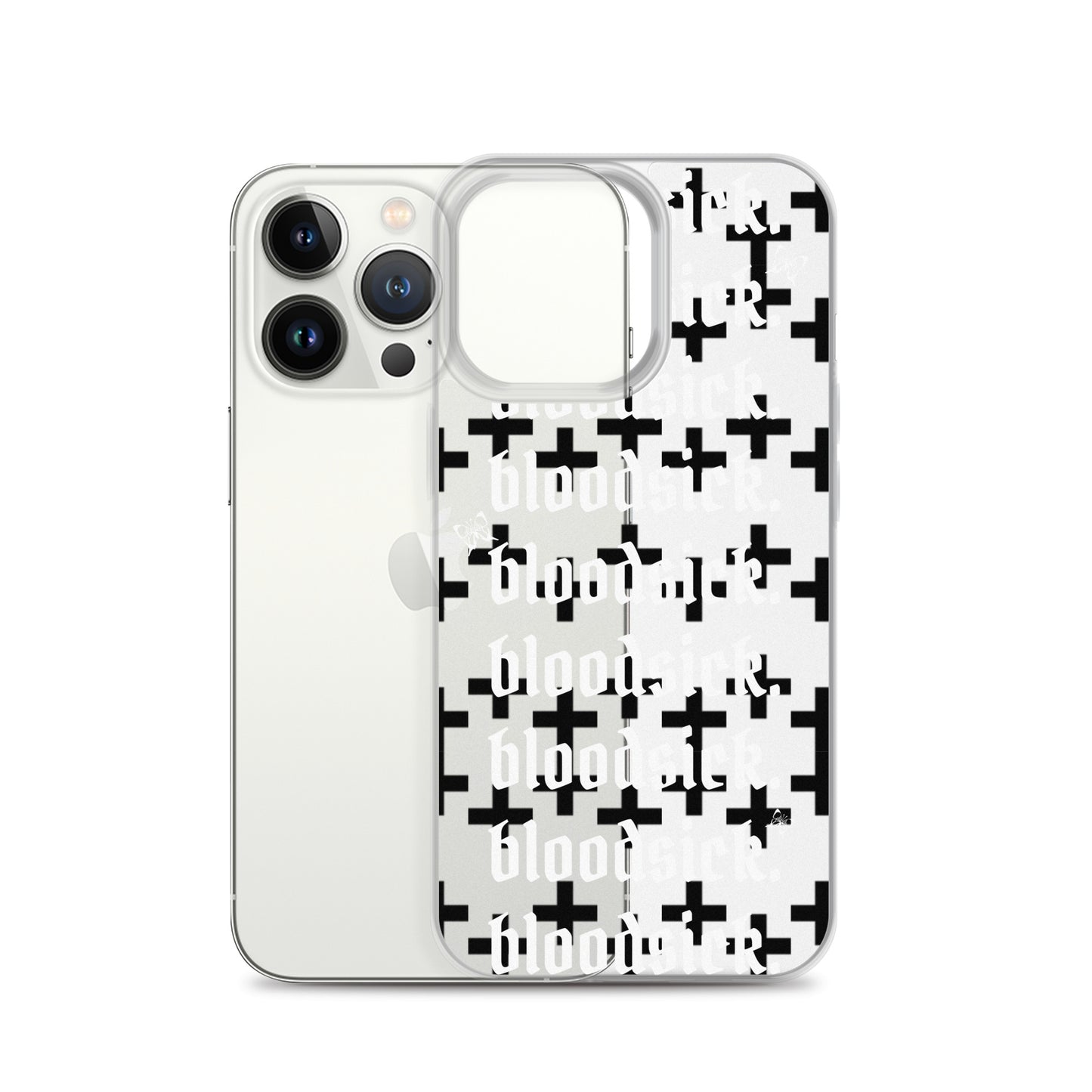 bloodsick. - Cross - Clear iPhone Case
