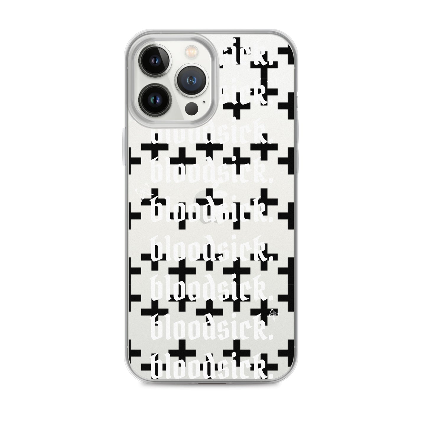 bloodsick. - Cross - Clear iPhone Case