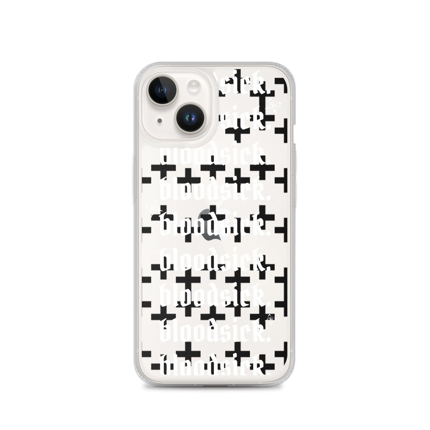 bloodsick. - Cross - Clear iPhone Case