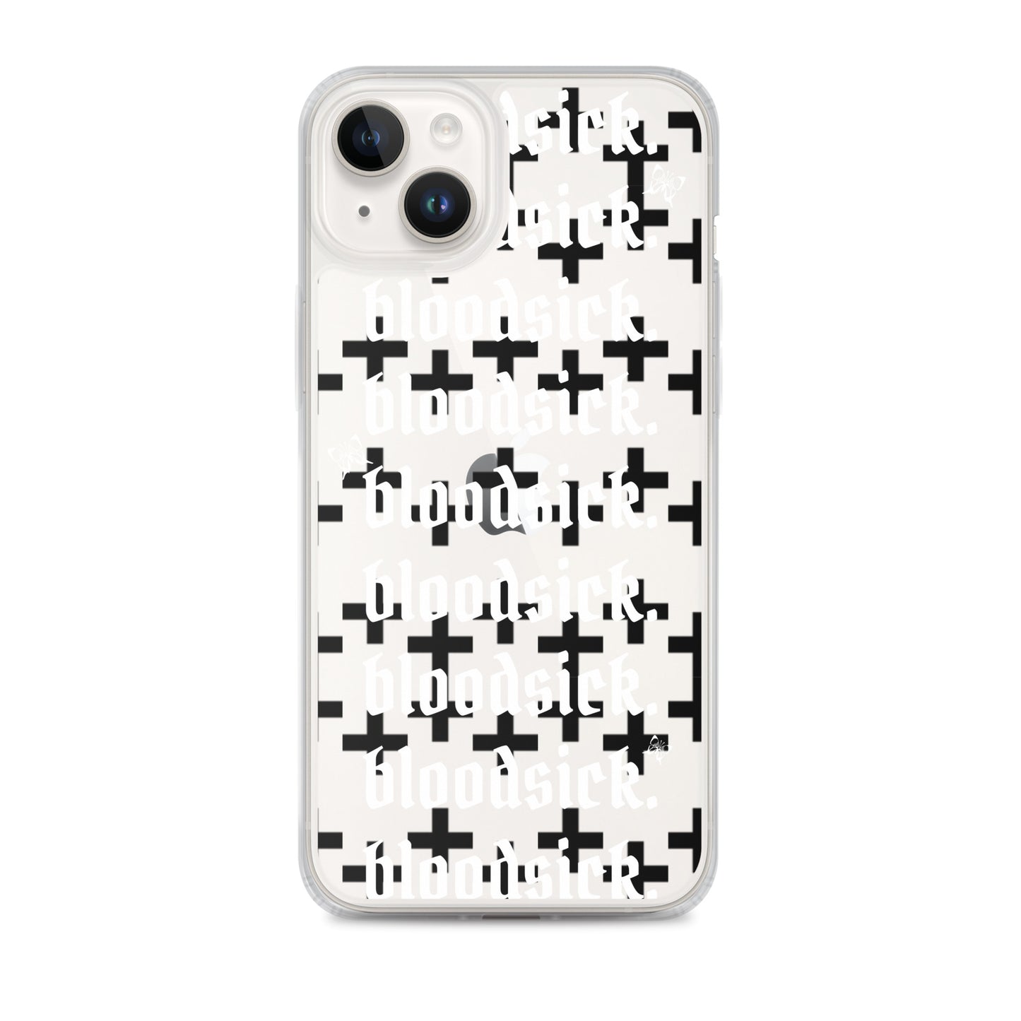 bloodsick. - Cross - Clear iPhone Case