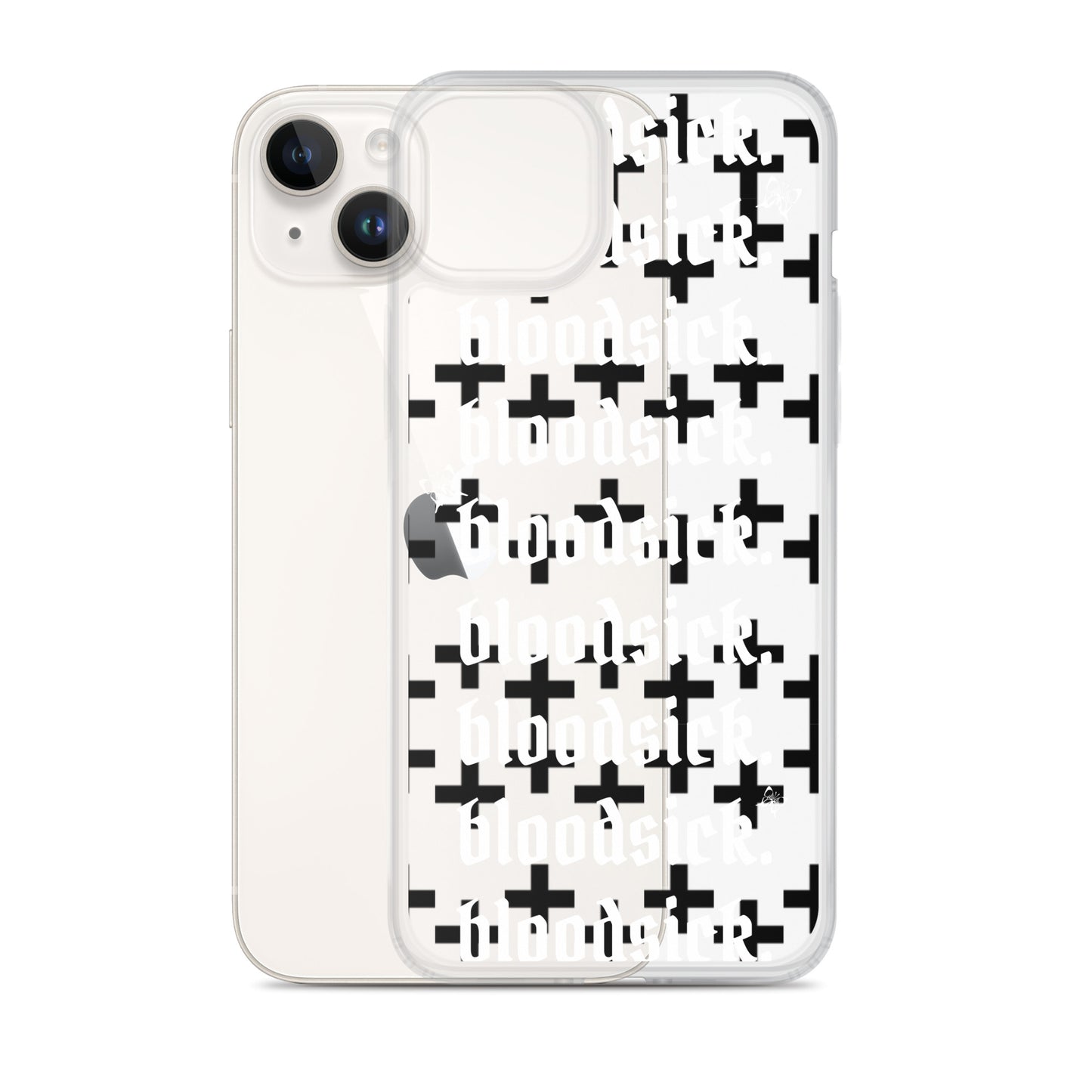 bloodsick. - Cross - Clear iPhone Case