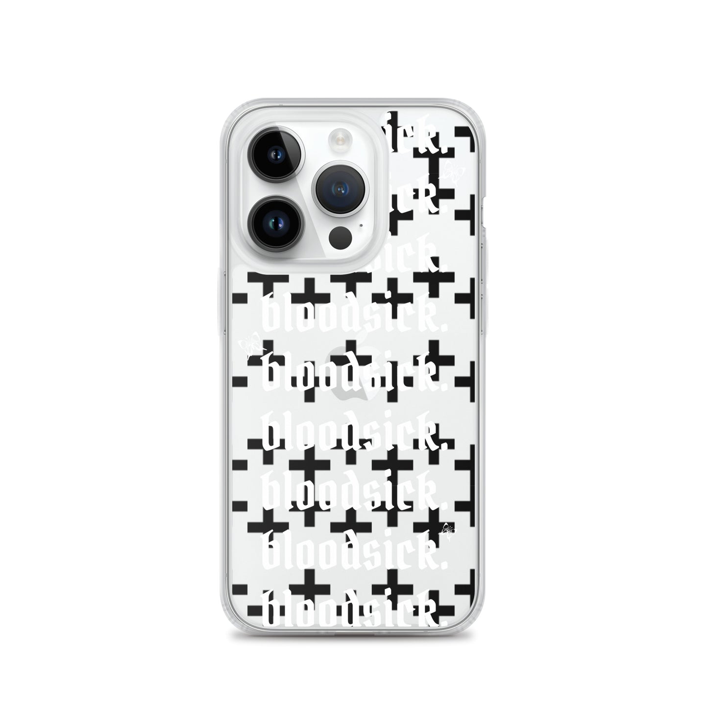 bloodsick. - Cross - Clear iPhone Case