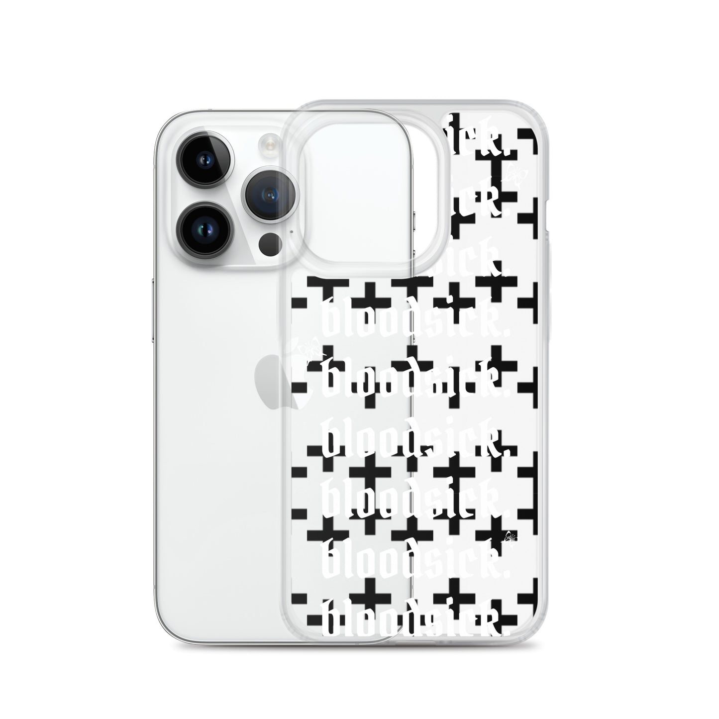 bloodsick. - Cross - Clear iPhone Case