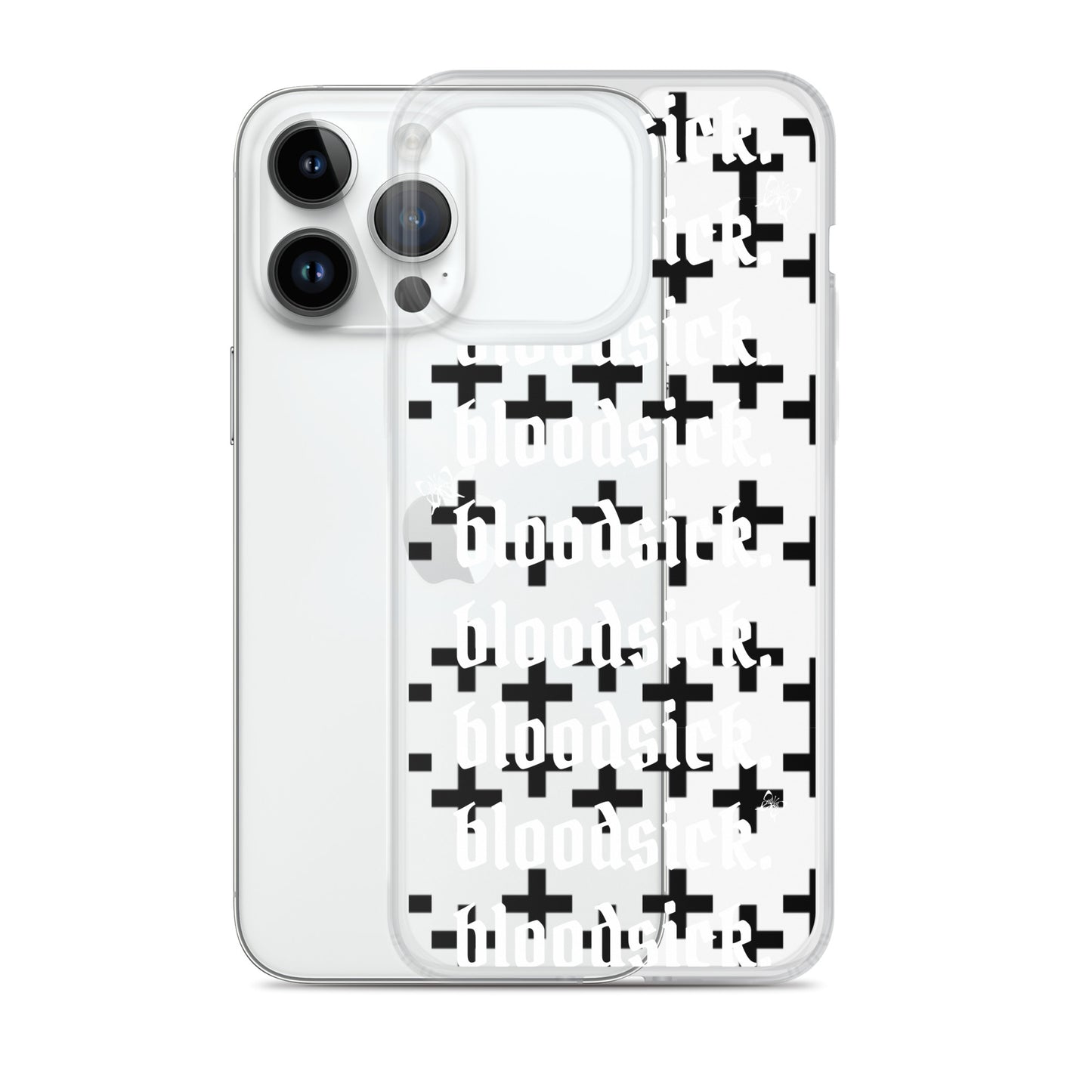 bloodsick. - Cross - Clear iPhone Case