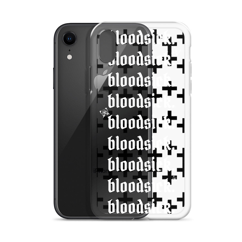 bloodsick. - Cross - Clear iPhone Case