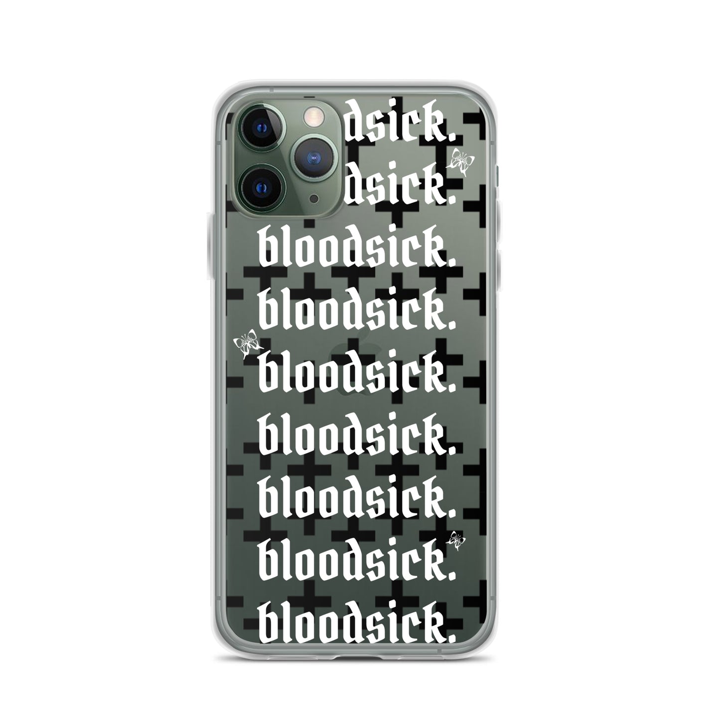 bloodsick. - Cross - Clear iPhone Case